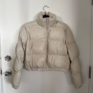 Wilfred Beige Puffer Jacket